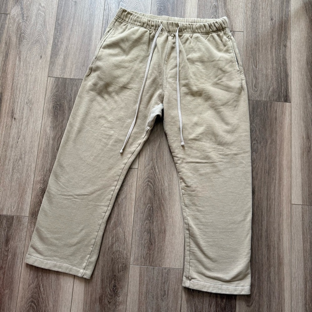 MNML Men's Casual Drawstring Sweatpants - TAN/beige size XXL